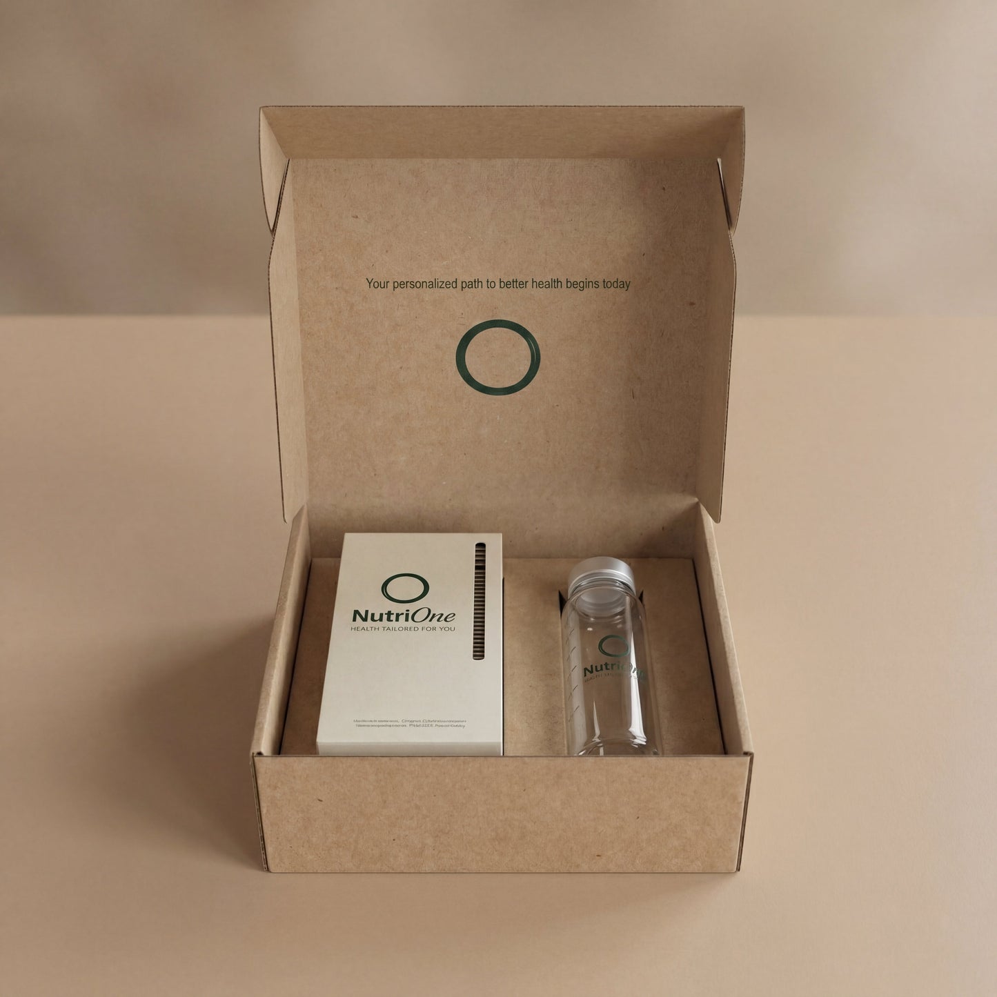 NutriOne — Coffret d'abonnement avec bouteille réutilisable