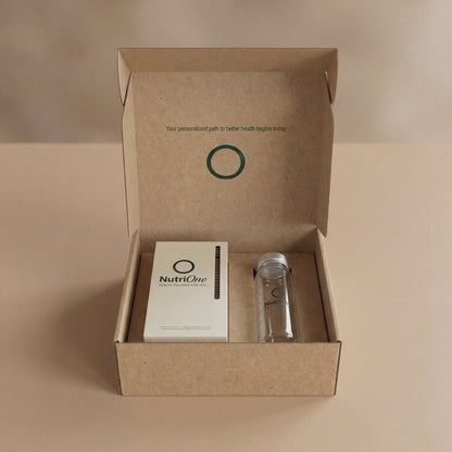 NutriOne — Coffret d'abonnement avec bouteille réutilisable